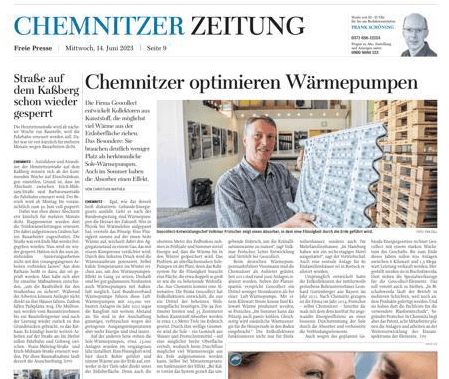 Chemnitzer optimieren Wärmepumpen